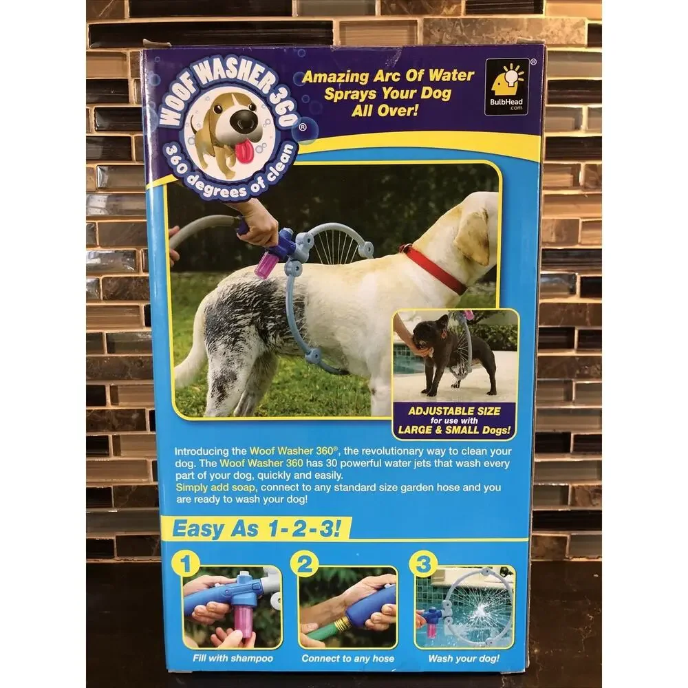 Woof Washer Pet Washer Clean Dog Washing Station Bath for Dog- 360 As Seen On TV